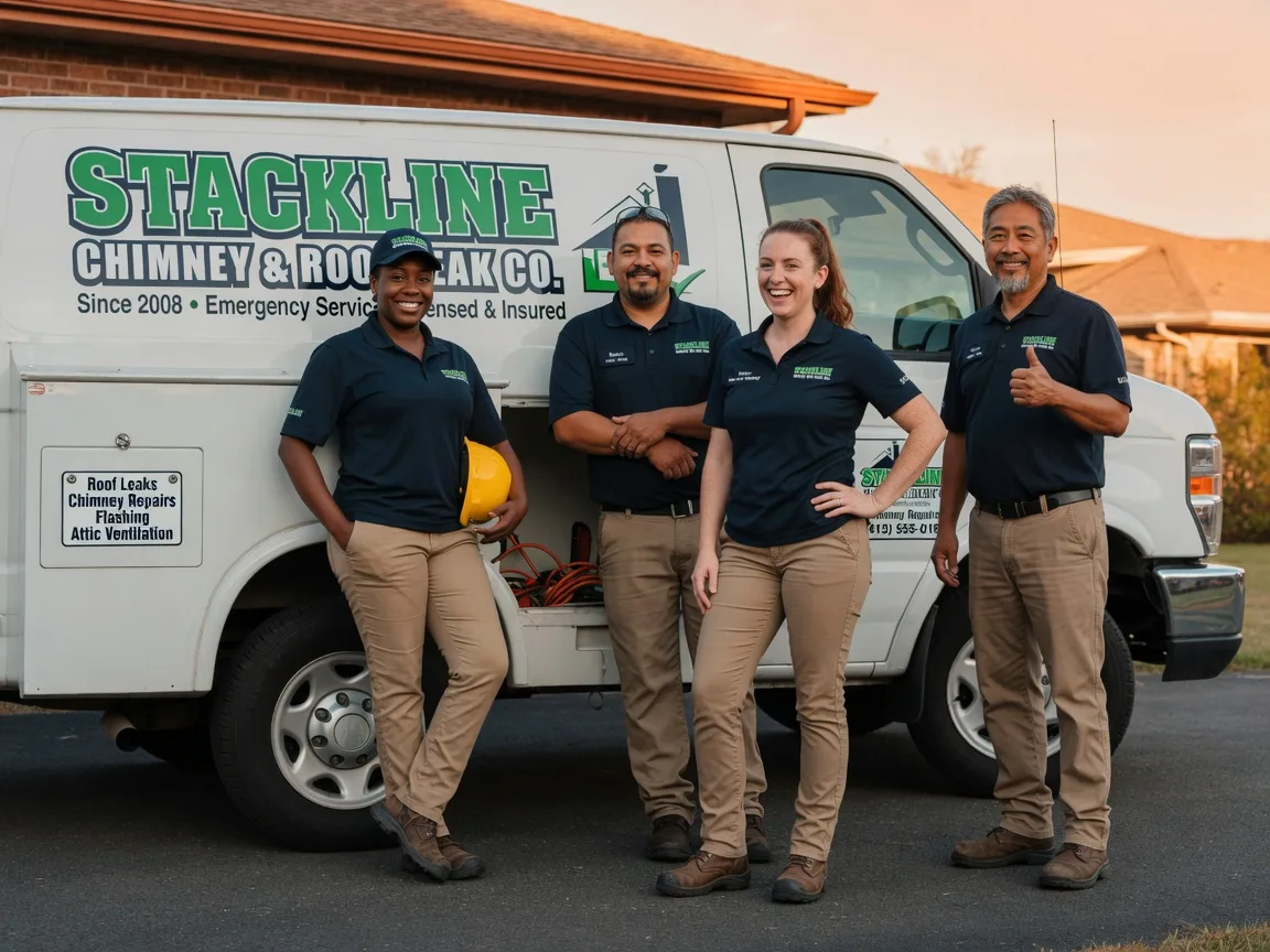 Chimney flashing repair company in Union, IL